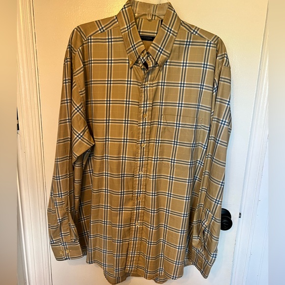 Men's Burberry button up size large - Picture 1 of 4